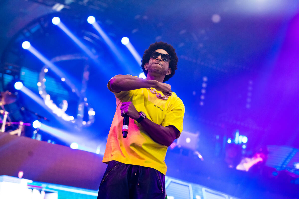 Ludacris is shown during his return to Drai's Nighclub on Saturday, Oct. 9, 2021. (Mike Kirschbaum)
