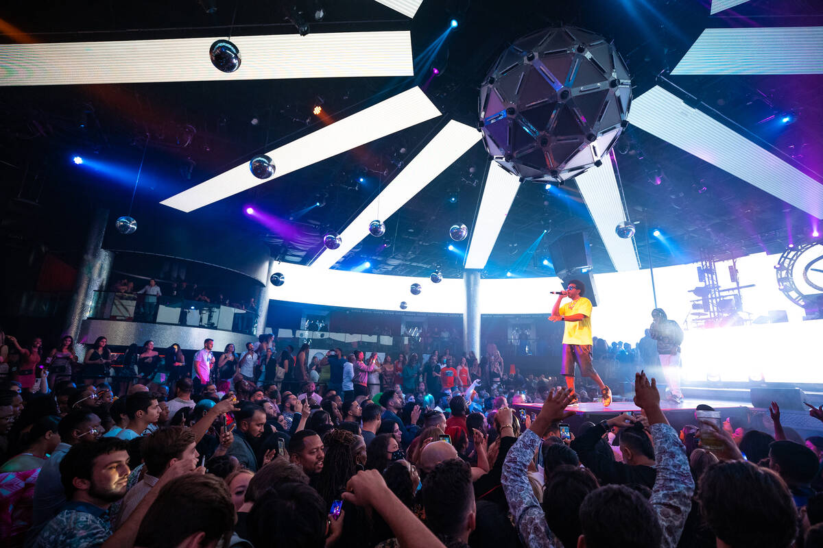 Ludacris is shown during his return to Drai's Nighclub on Saturday, Oct. 9, 2021. (Mike Kirschbaum)