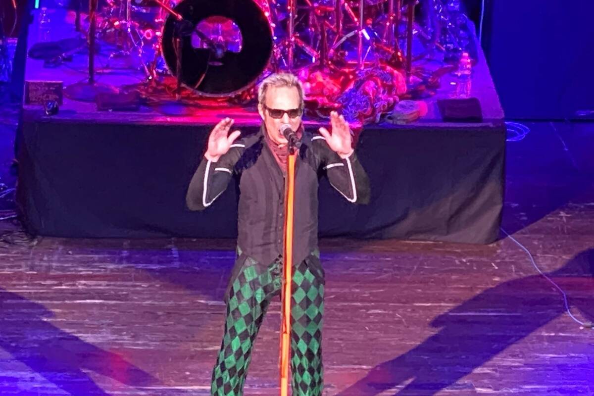 David Lee Roth performs at House of Blues at Mandalay Bay on Friday, Jan. 10, 2020. (John Katsi ...