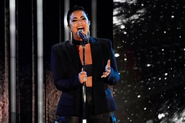 Demi Lovato performs during the 2021 Global Citizen Live event, Saturday, Sept. 25, 2021, at th ...