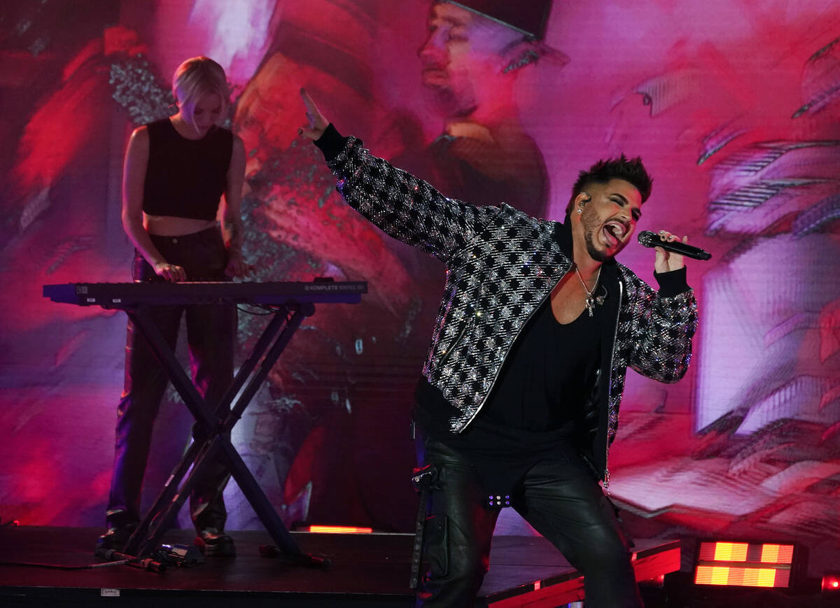 Singer Adam Lambert performs during the 2021 Global Citizen Live event, Saturday, Sept. 25, 202 ...