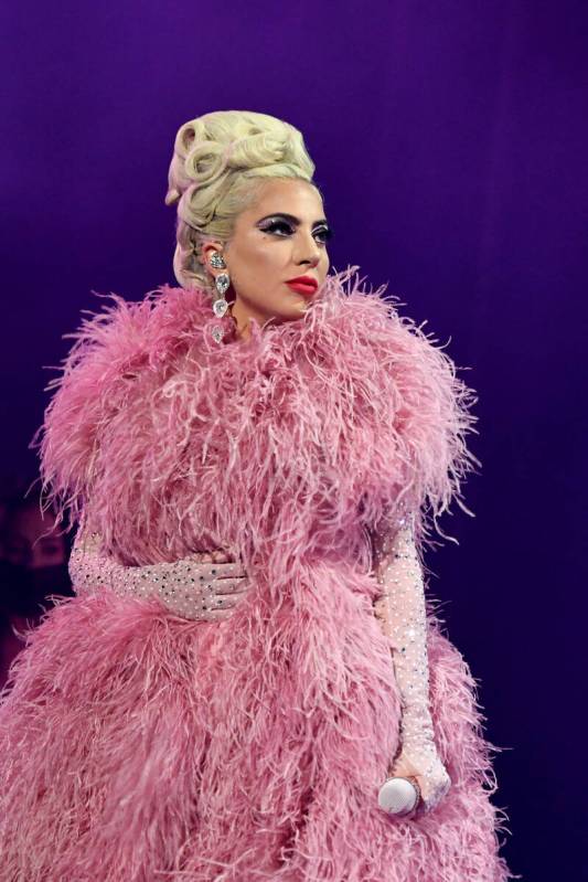 Lady Gaga performs during her 'JAZZ & PIANO' residency at Park Theater at Park MGM on October 1 ...