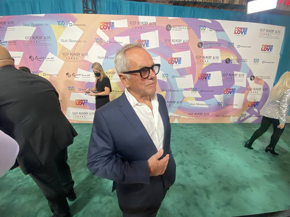 Star chef Wolfgang Puck is shown on the red carpet of the 25th Keep Memory Alive Power of Love ...