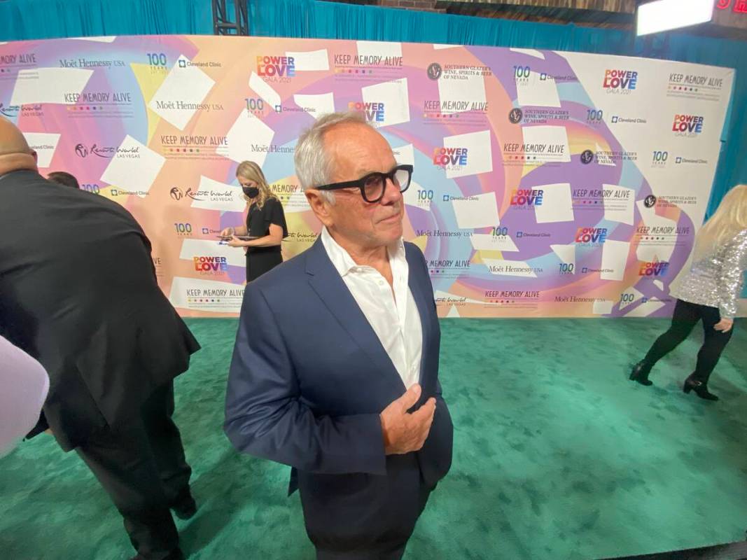 Star chef Wolfgang Puck is shown on the red carpet of the 25th Keep Memory Alive Power of Love ...