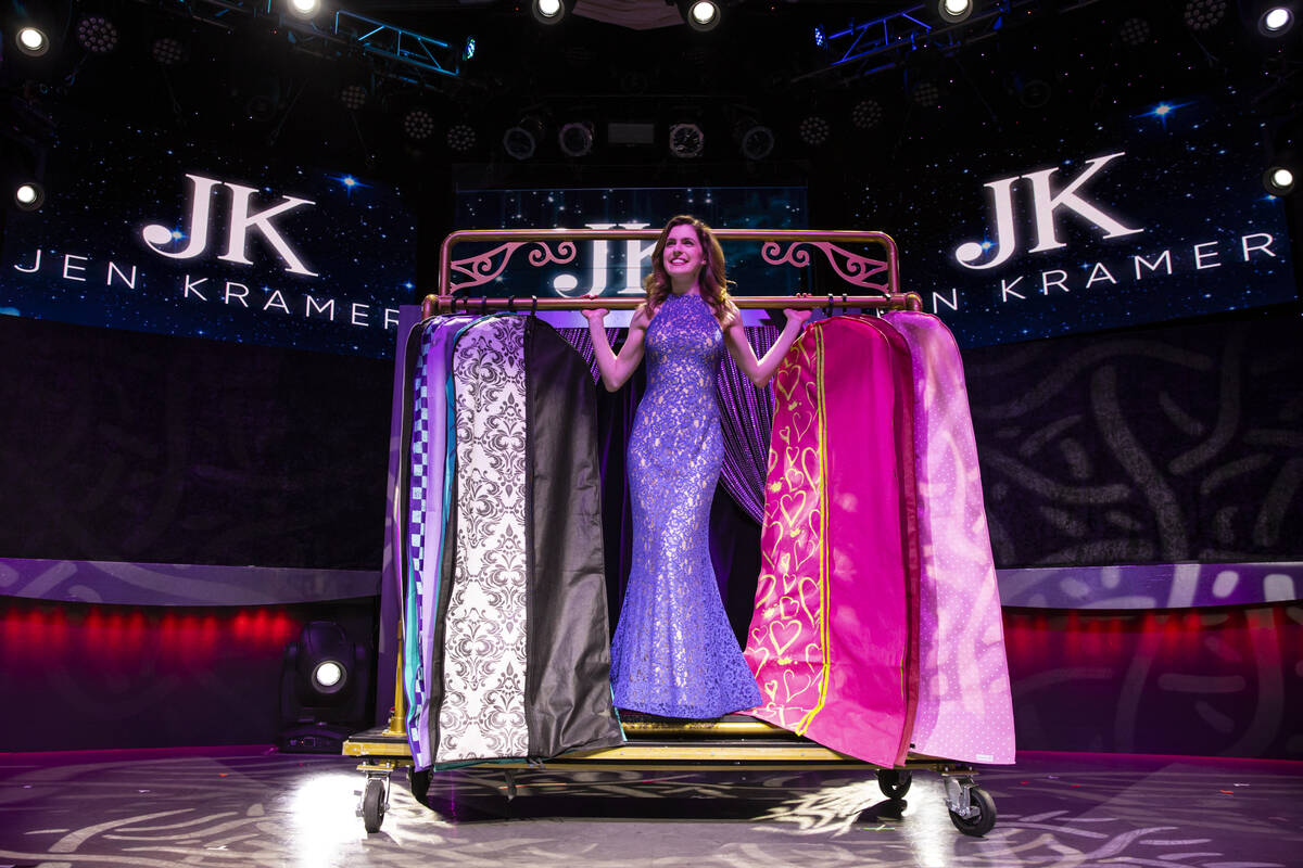 Magician Jen Kramer, who headlines in "The Magic of Jen Kramer" at the Westgate, pose ...