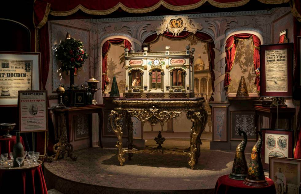 A gilded table used by French magician and illusionist Jean-Eugène Robert-Houdin in an act cal ...