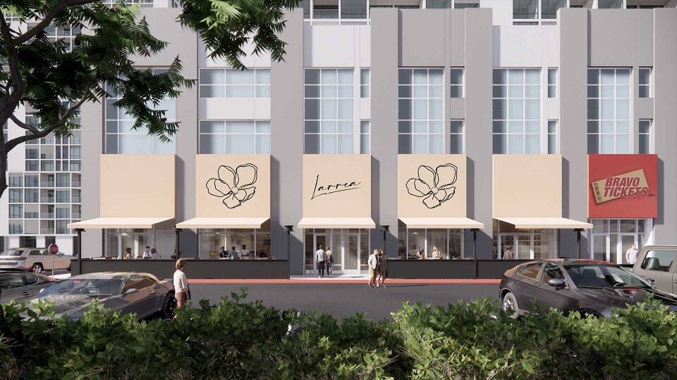 An artist's rendering of the exterior of Larrea. (Larrea)