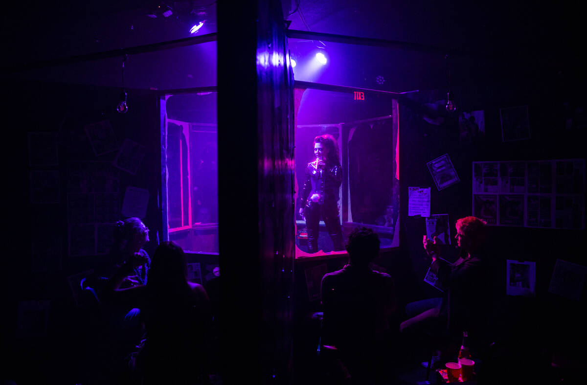 Cassie Stone performs in "Hot Trash" at the Majestic Repertory Theatre in the Arts District of ...