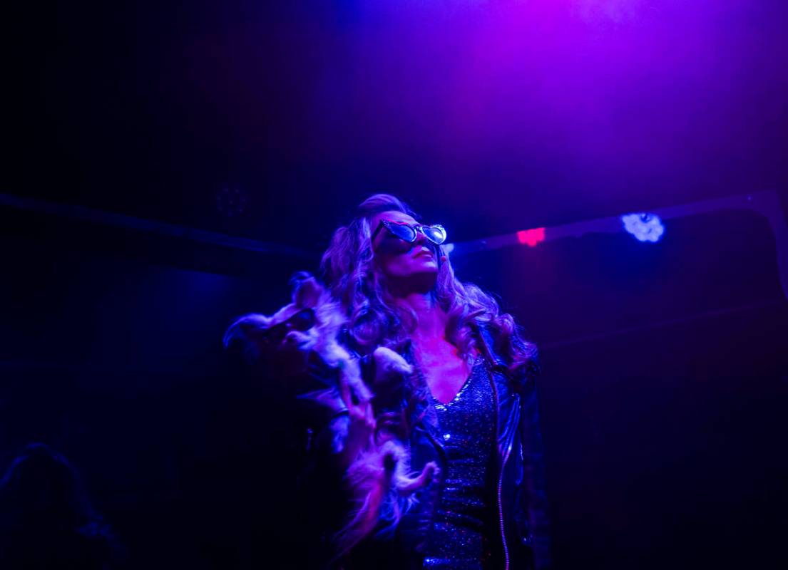 Gypsy Wood performs with her dog, Marcello, during a media preview of ҈ot TrashӠat ...