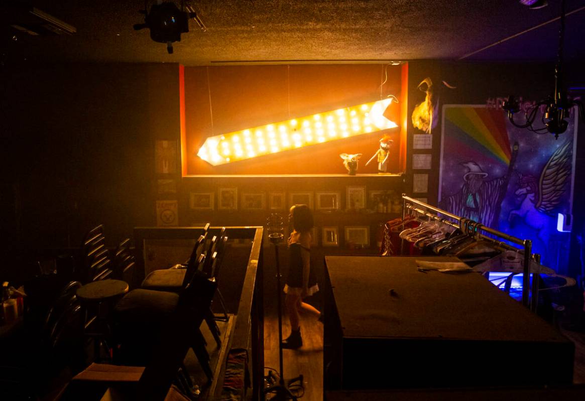 Grace Lusk of ҈ot TrashӠwalks out for the start of a show at Majestic Repertory The ...