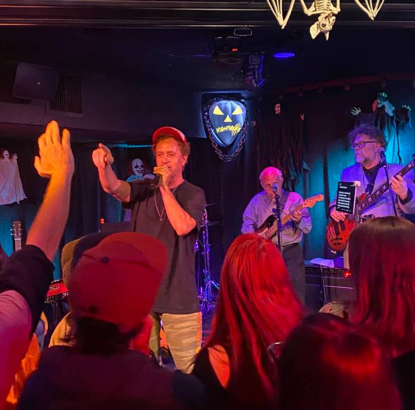 Pauly Shore and The Crustys at Sand Dollar Lounge on Monday, Oct. 18, 2021. (John Katsilometes/ ...