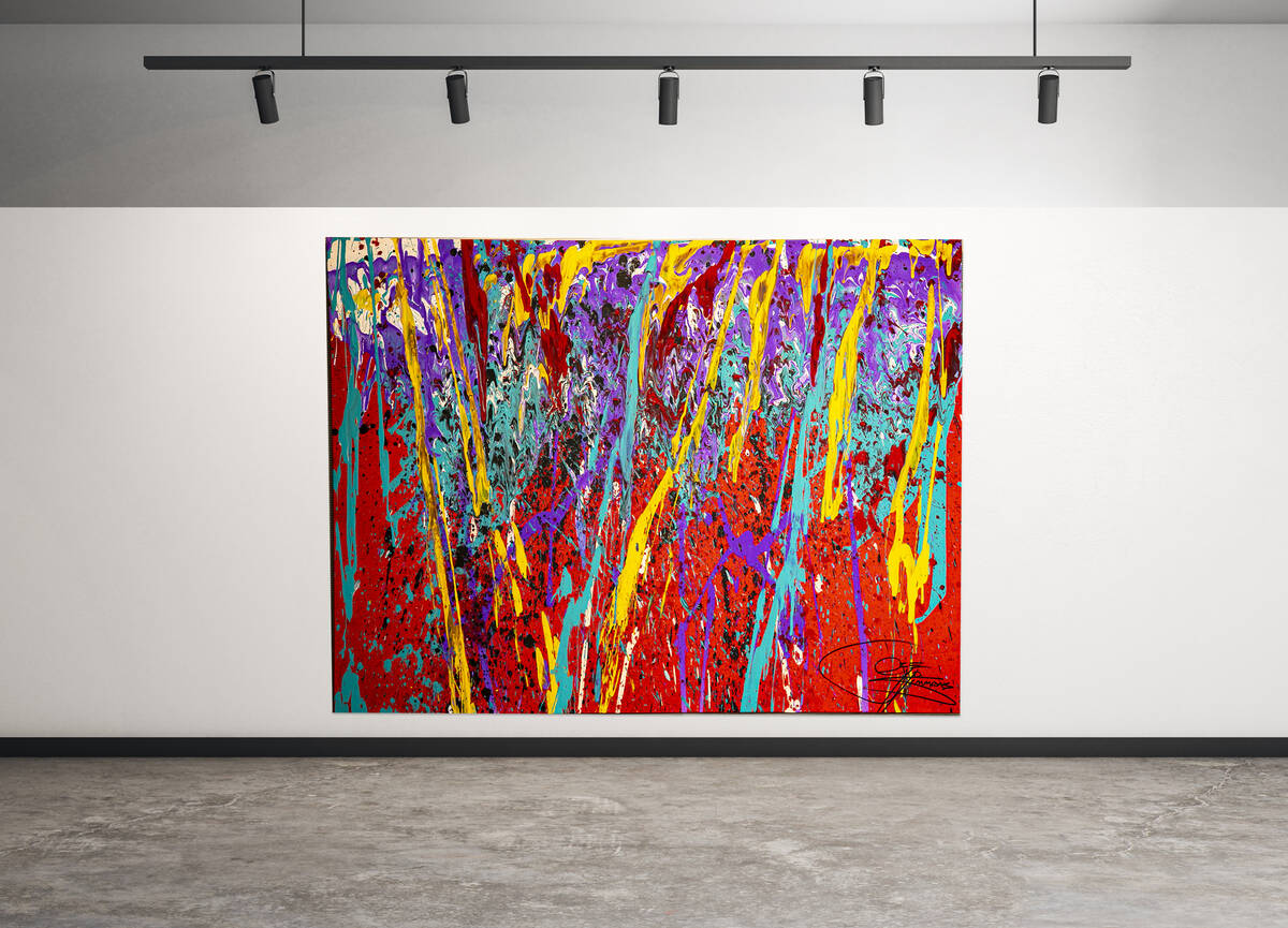 Kiss frontman Gene Simmons’ paintings that will be included in a show of sketches, drawi ...