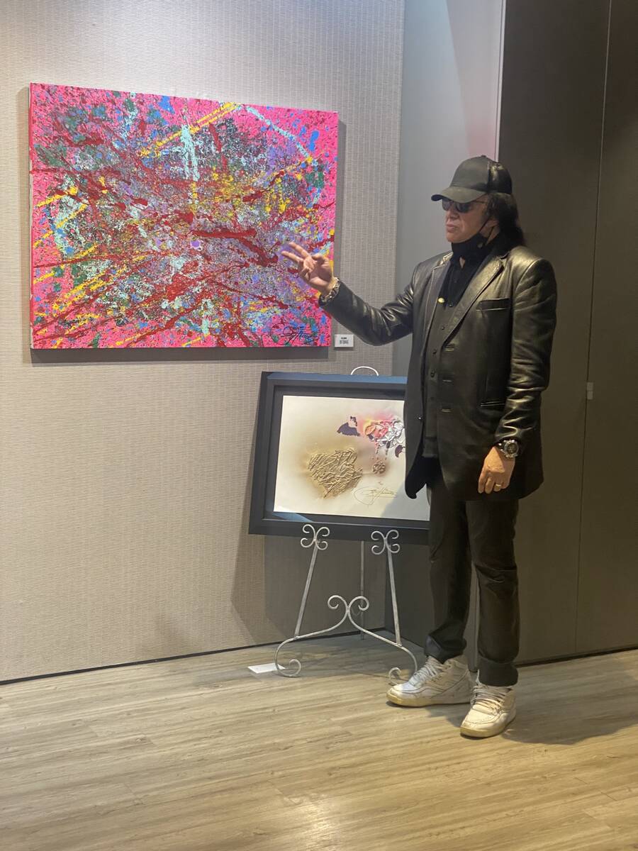 Gene Simmons of Kiss is shown at Animazing Gallery at The Grand Canal Shoppes at The Venetian o ...
