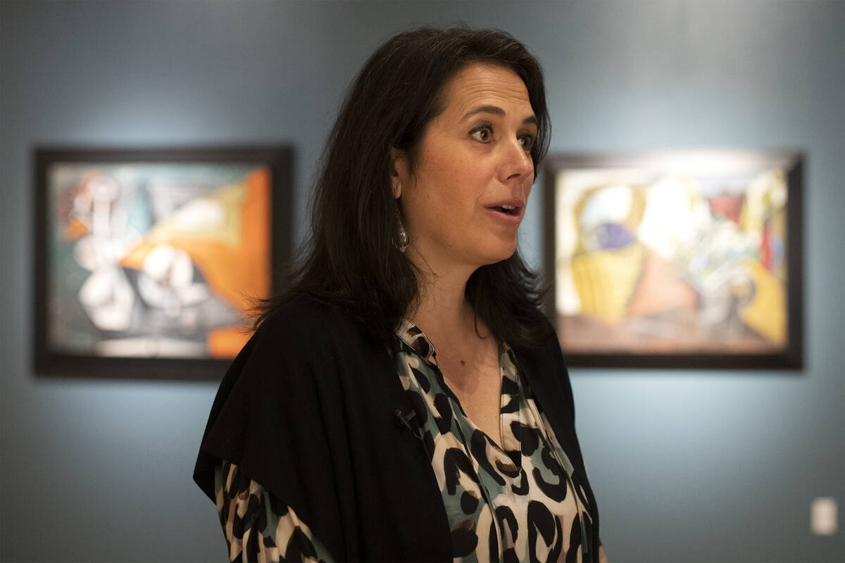 Tarissa Tiberti, MGM Resorts executive director of arts and culture, speaks about the temporary ...