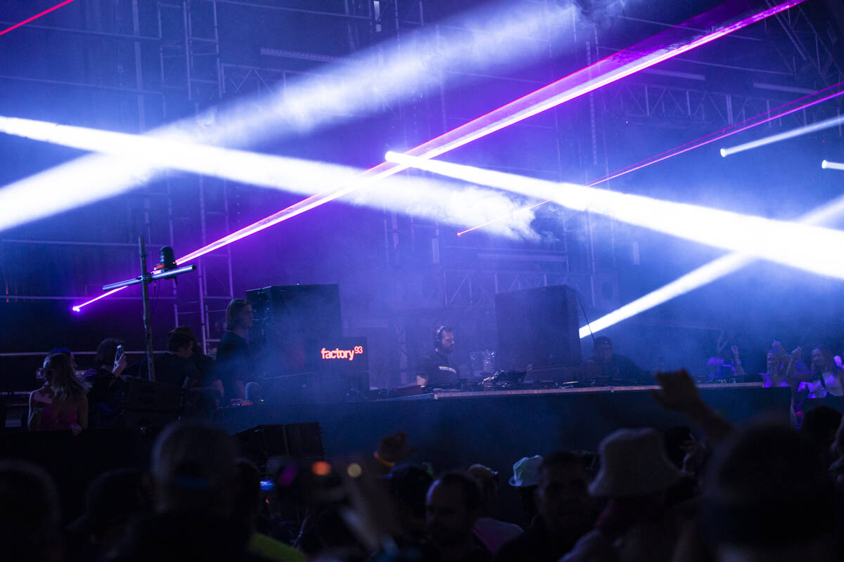 Enrico Sangiuliano performs at the Neon Garden stage during the Electric Daisy Carnival at the ...