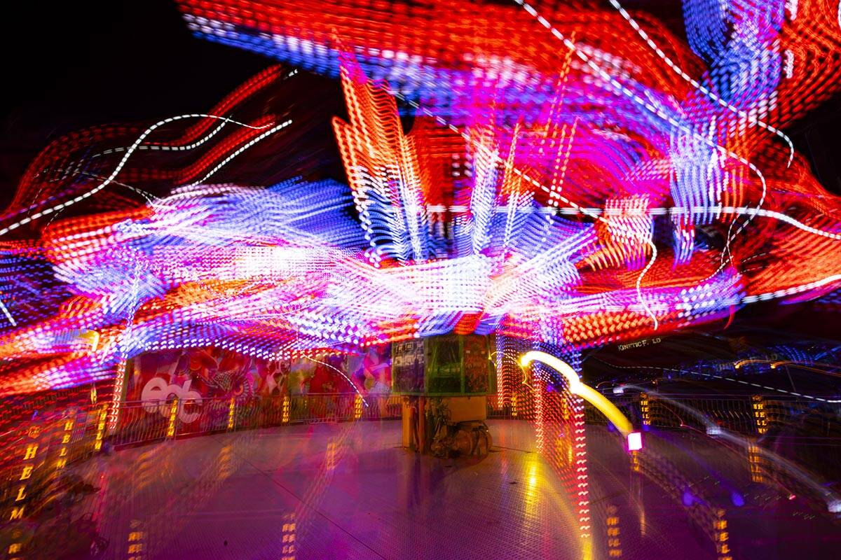 during the first day of the Electric Daisy Carnival at the Las Vegas Motor Speedway on Friday, ...