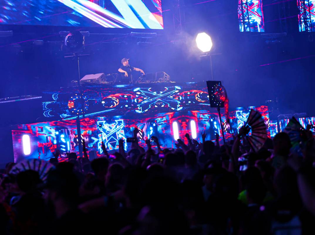 Excision performs at the Circuit Grounds stage during the first day of the Electric Daisy Carni ...