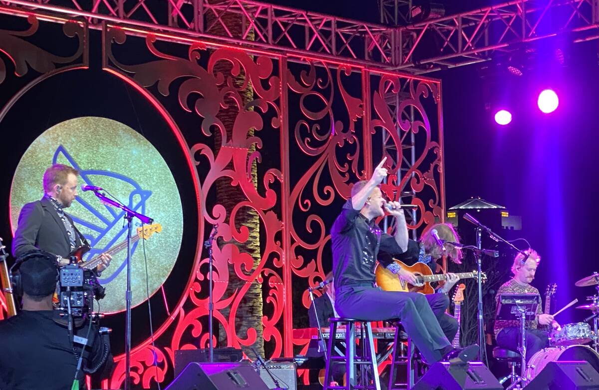 Imagine Dragons perform at the Rise Up Gala for the Tyler Robinson Foundation at Wynn Las Vegas ...