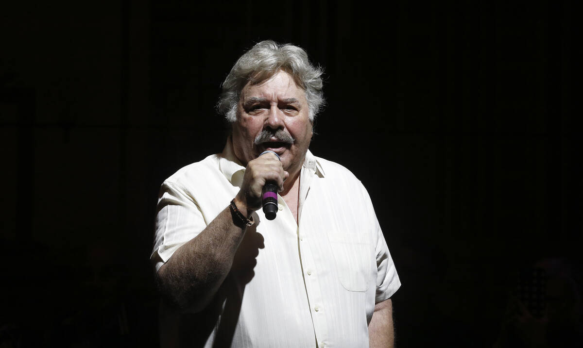 Singer Tony Orlando speaks during the grand opening night of the Bronx Wanderers at the Westgat ...