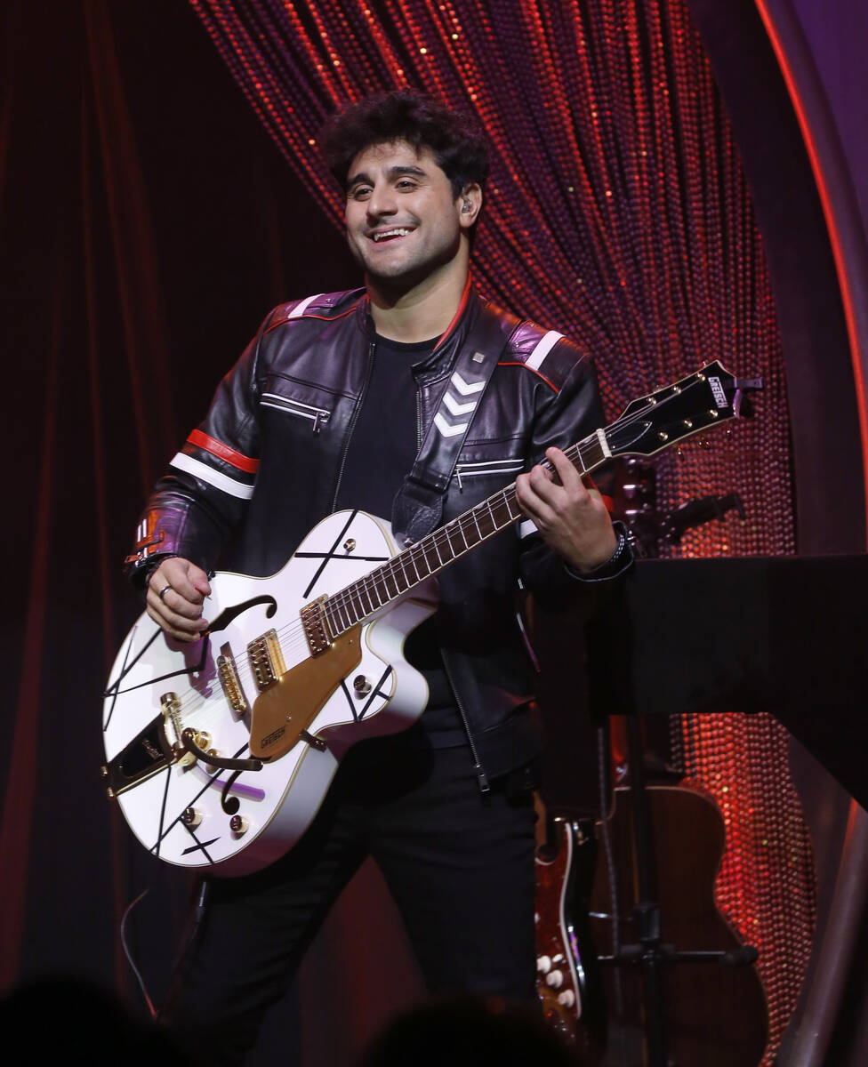 Guitarist/keyboardist Vinny "Vin A" Adinolfi III of The Bronx Wanderers performs during his gra ...