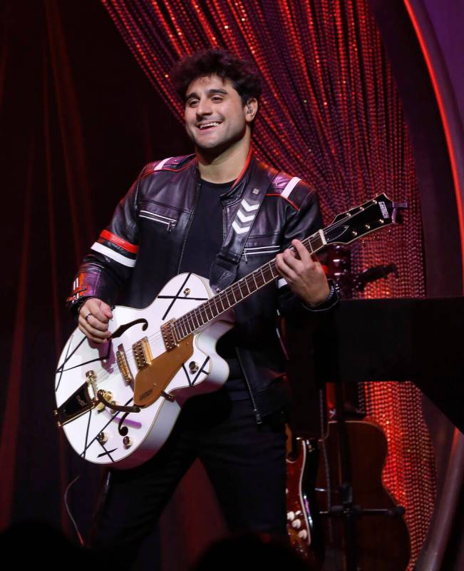 Guitarist/keyboardist Vinny "Vin A" Adinolfi III of The Bronx Wanderers performs during his gra ...