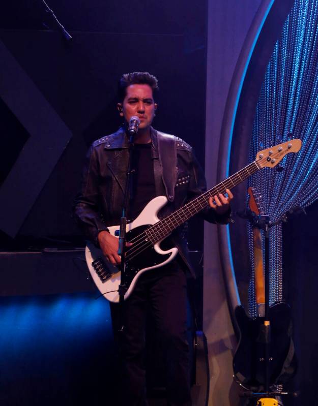 Bassist Fernando Tort of The Bronx Wanderers performs during his grand opening night of The Bro ...