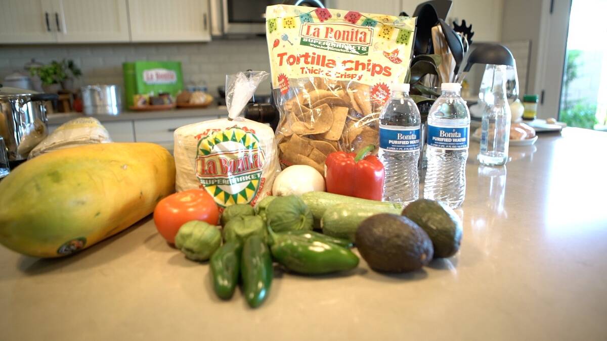 Some ingredients used in the fourth session of the Las Vegas Review-Journal Virtual Food & Cock ...