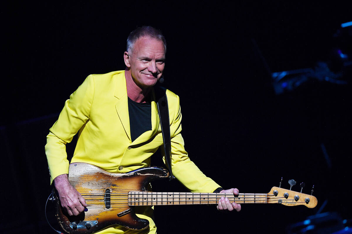 Sting performs during opening night of his residency: "Sting: My Songs" at The Colosseum at Ca ...