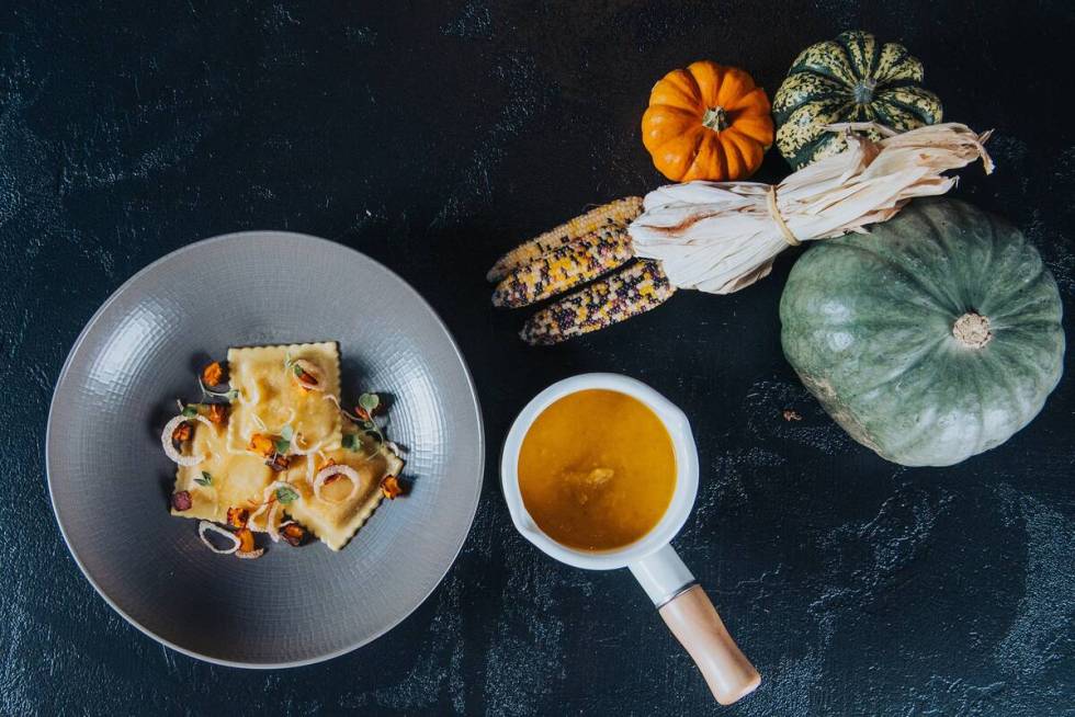 Pumpkin and lobster ravioli at STK Steakhouse. (STK Steakhouse)