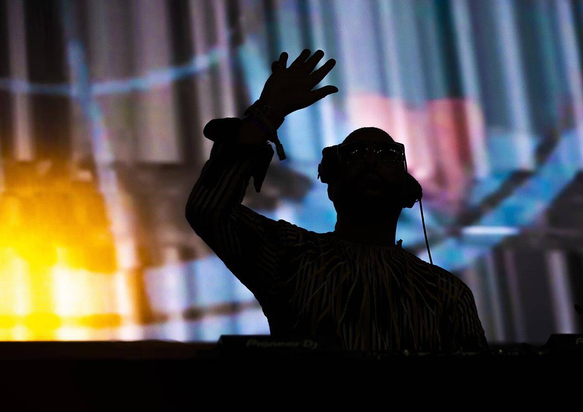 Madlib performs during Day N Vegas at the Las Vegas Festival Grounds on Friday, Nov. 12, 2021, ...