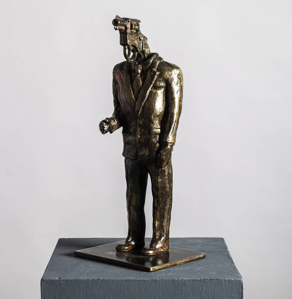 Anthony Gunter’s “Gun Lobby” at Core Contemporary Gallery on Monday, Nov. ...