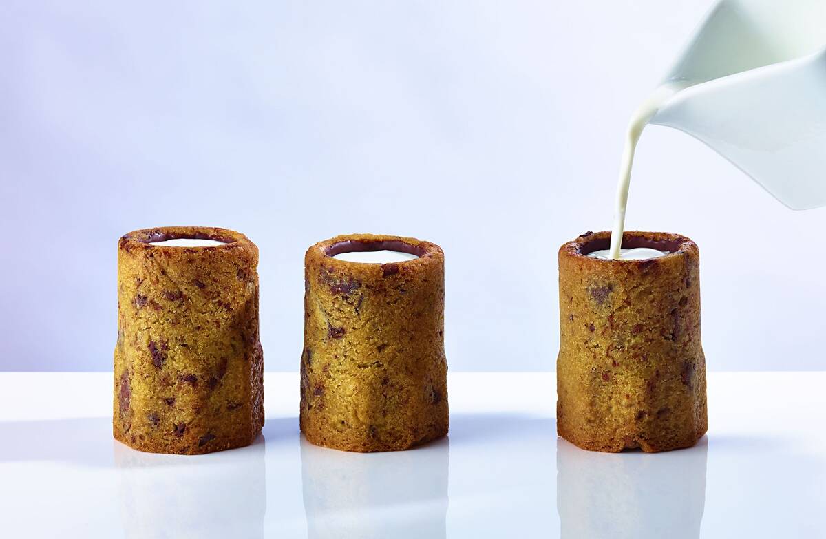 Seeing his team dunking cookies in milk inspired Ansel to create the cookie shot. (Thomas Schauer)