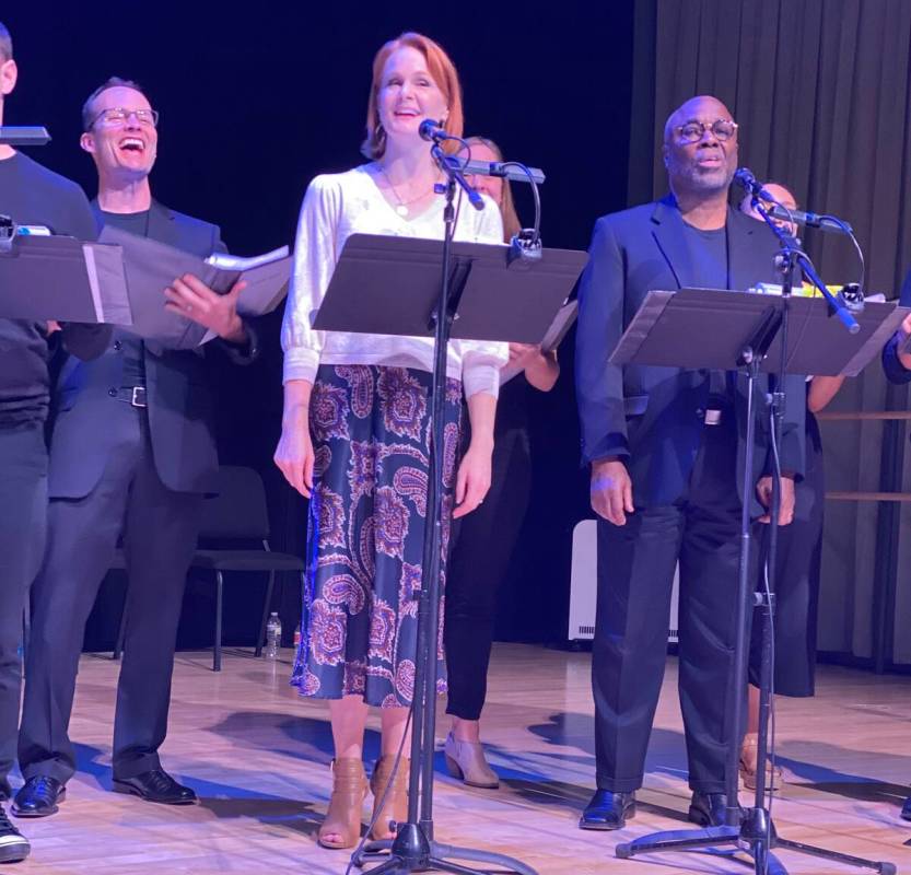 Kate Baldwin portrays Carolyn Goodman in "Goodman: An American Musical" during the musical's sh ...