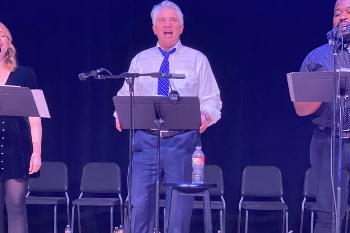 Doug Sills portrays Oscar Goodman in "Goodman: An American Musical" during the musical's showca ...