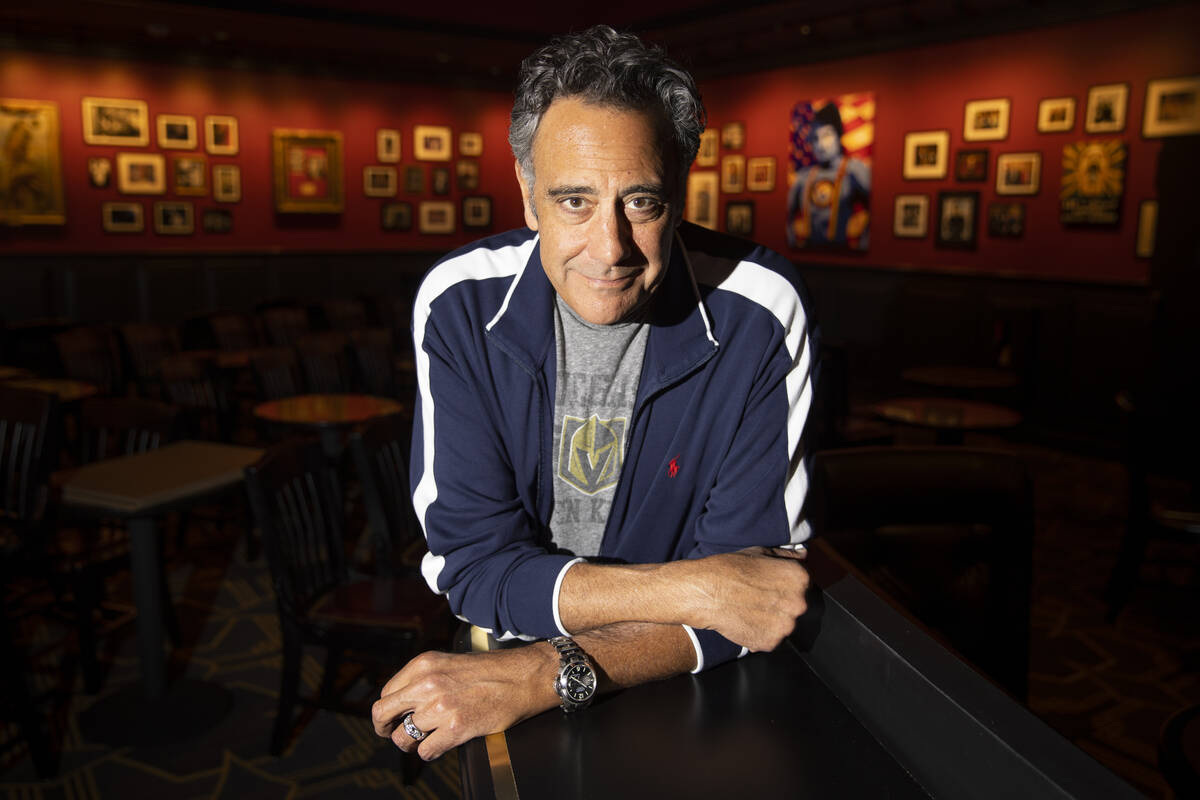 Comedia Brad Garrett poses for a portrait at his new comedy club venue at the MGM Grand hotel- ...
