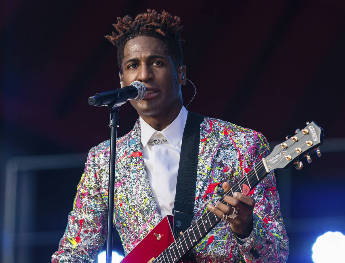 Jon Batiste performs during the Global Citizen festival on Sept. 25, 2021 in New York. Batiste ...