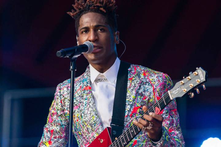 Jon Batiste performs during the Global Citizen festival on Sept. 25, 2021 in New York. Batiste ...