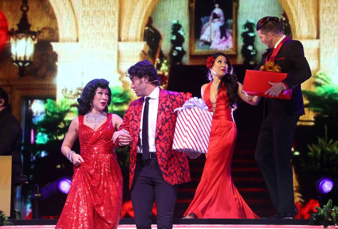 The full cast, including from left, Diana DeGarmo, Ace Young, Jasmine Trias and Ben Stone, perf ...
