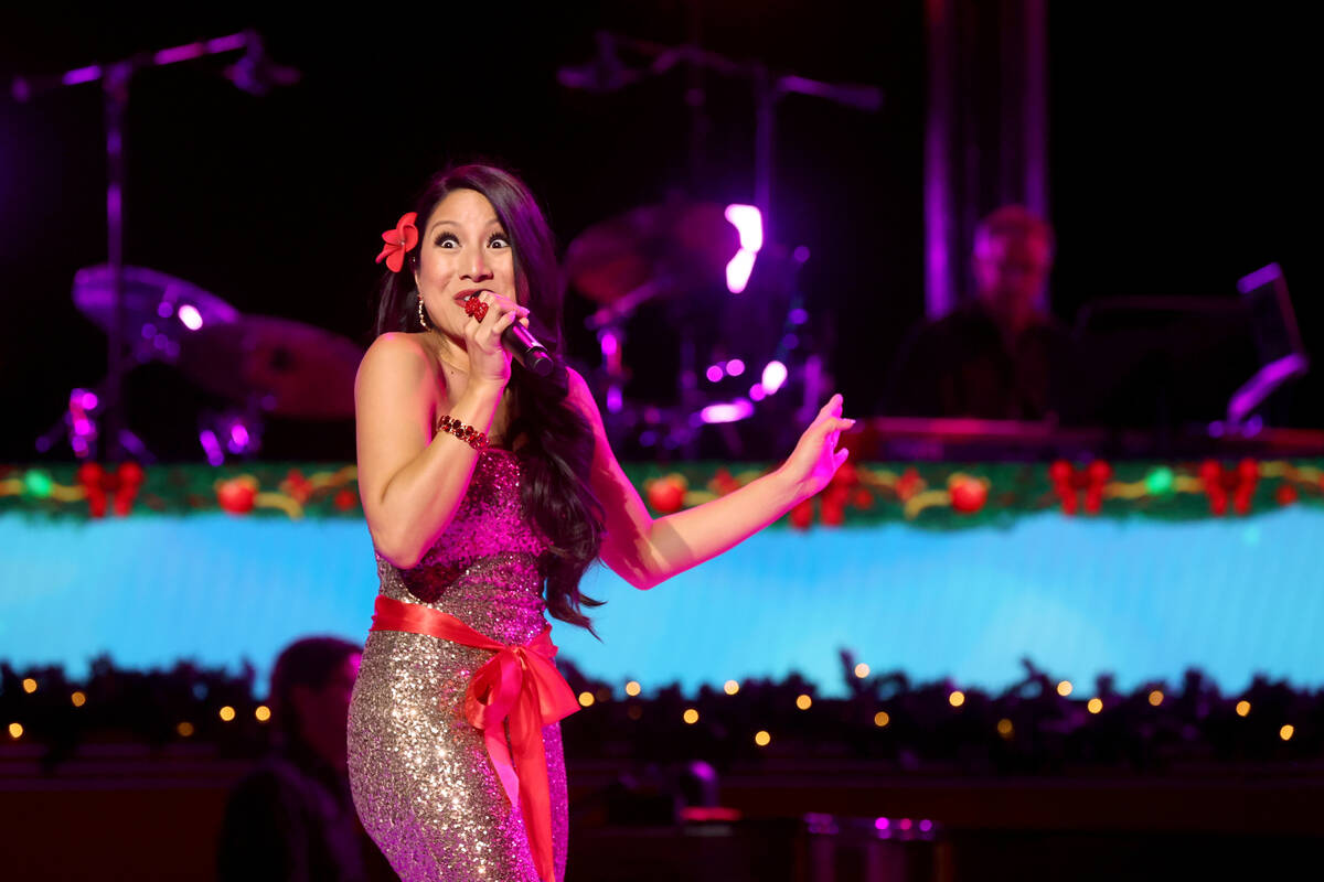 Jasmine Trias performs "All I want for Christmas" during a preview of "This Is C ...