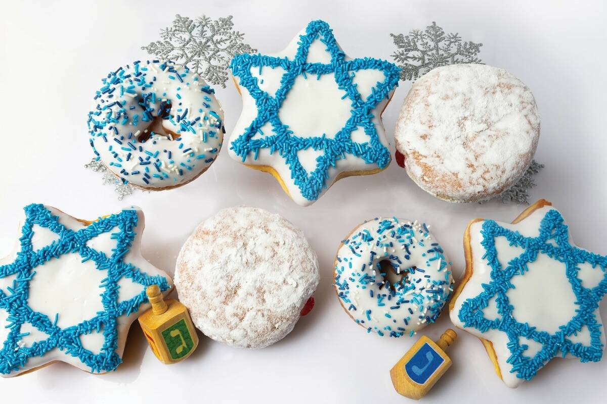 Hanukkah doughnuts at Pinkbox. (Pinkbox Doughnuts)