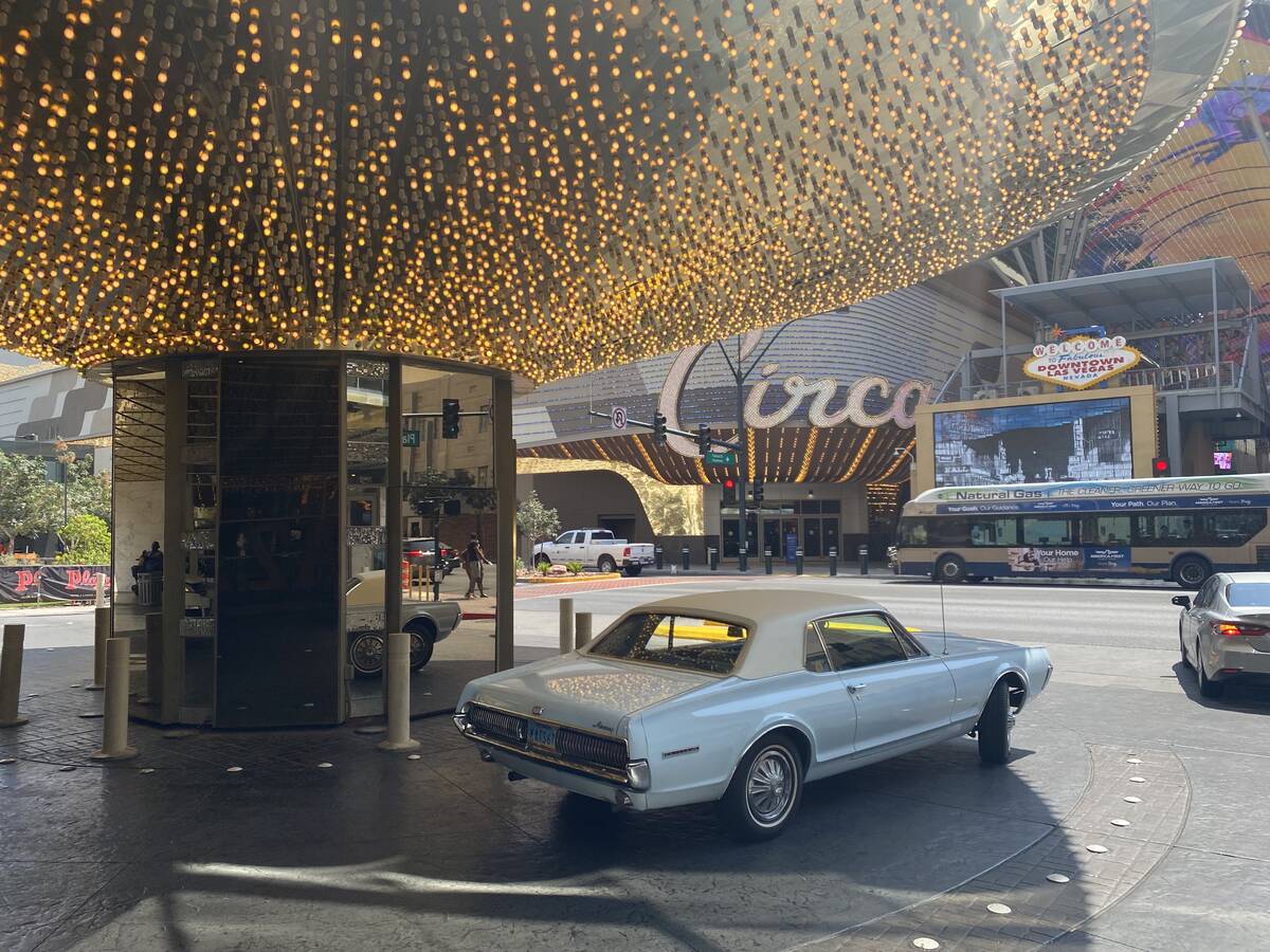 The 1967 Mercury Cougar owned by Review-Journal columnist John Katsilometes is shown at The Str ...