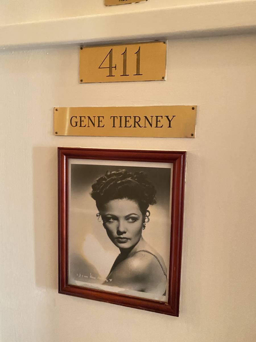 Room 411, among the suites dedicated to entertainment legends, is shwn at Hotel Monte Vista in ...