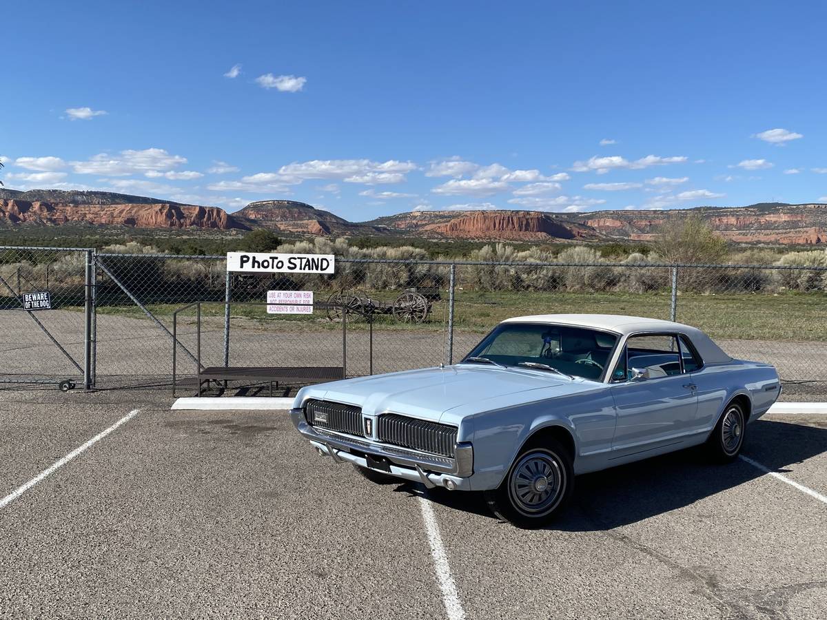 Review-Journal columnist John Katsilometes' 1967 Mercury Cougar is shown in Fort Wingate, N.M. ...