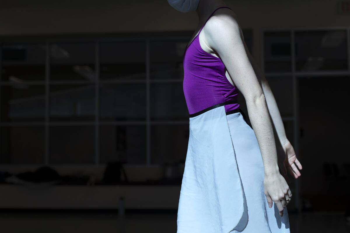 Emma McGirr dances during a rehearsal for the upcoming presentation of "The Nutcracker" at Neva ...