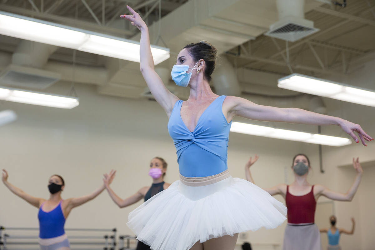 Mirella Costa Neto, who will play the Winter Fairy, rehearses for the upcoming presentation of ...
