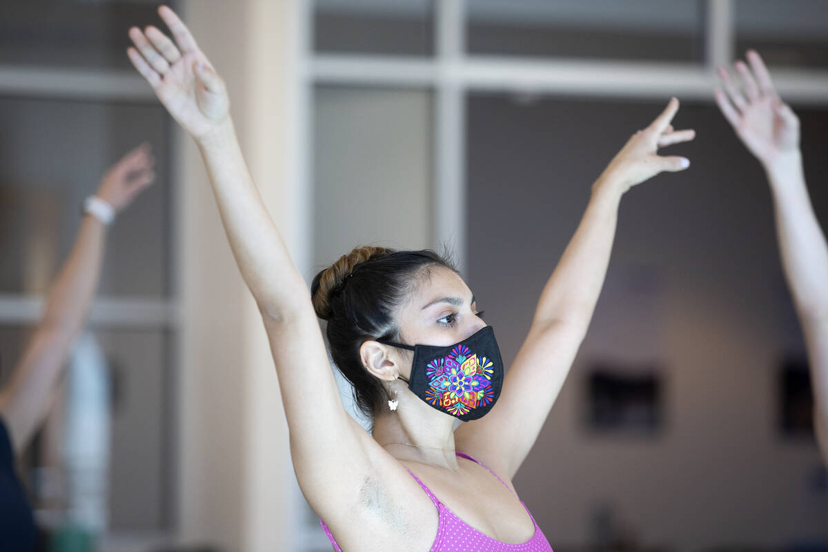 A dancer rehearses for the upcoming presentation of "The Nutcracker" at Nevada Ballet Theatre s ...