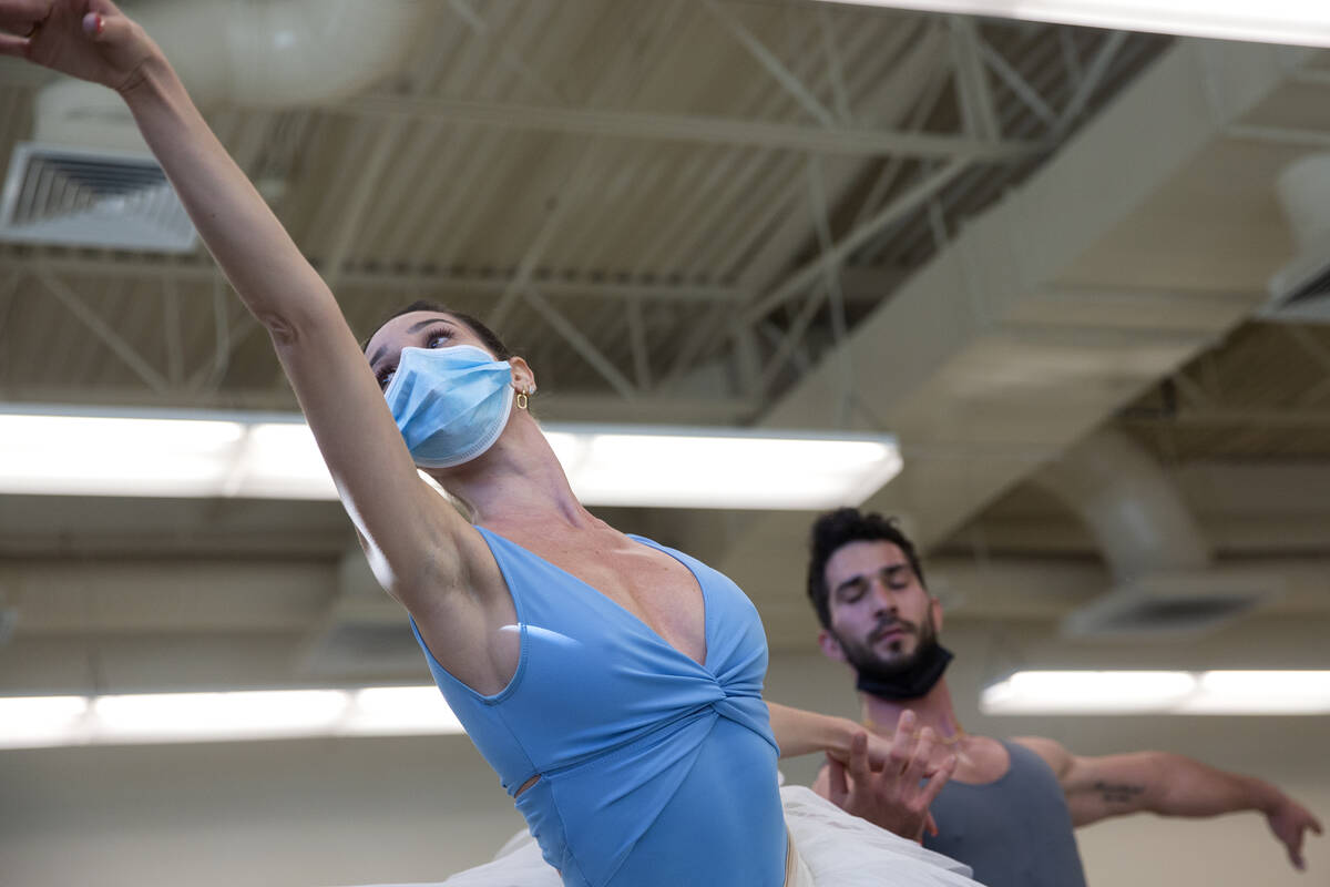 Mirella Costa Neto and Daniel Barba rehearse for the upcoming presentation of "The Nutcracker" ...