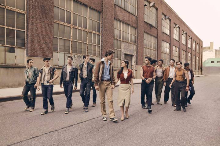 "West Side Story" from left, Anybodys (Ezra Menas), Mouthpiece (Ben Cook), Action (Sean Harriso ...