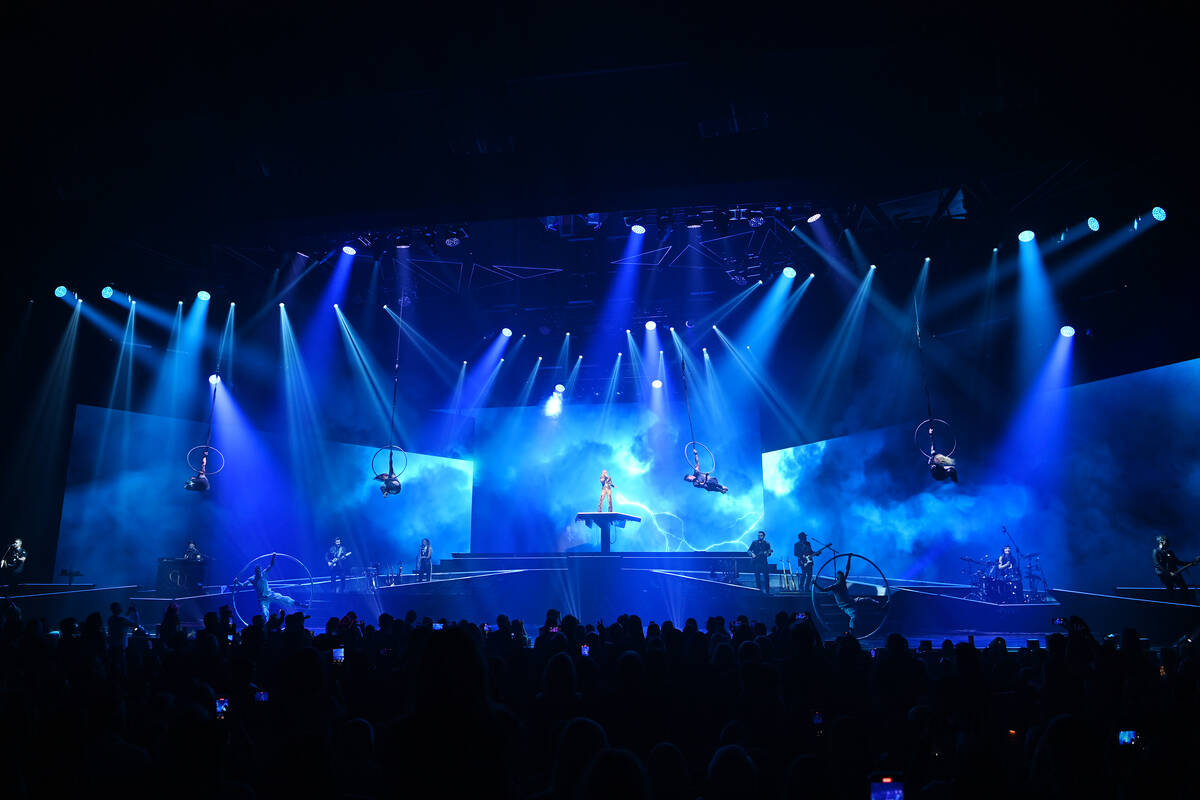 Carrie Underwood at the Theater at Resorts World on Wednesday, Dec. 1, 2021. (Denise Truscello)