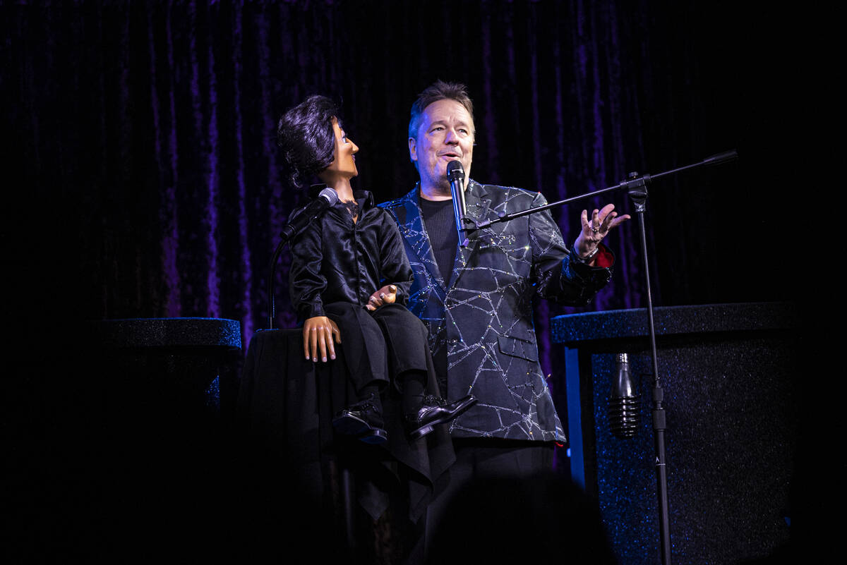 Terry Fator performs at New York-New York's Liberty Loft on Wednesday, Nov. 10, 2021, in Las Ve ...